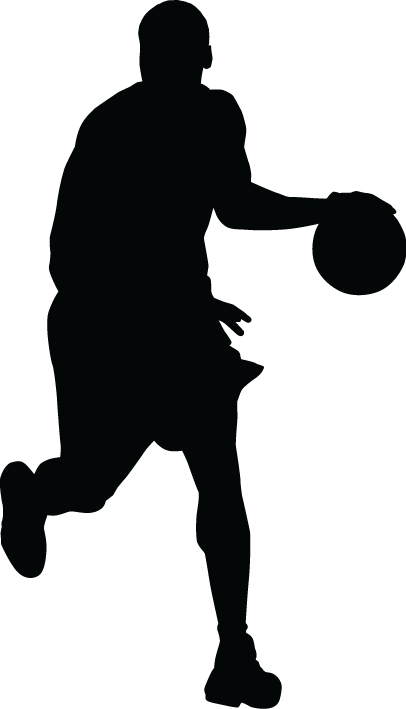 Naklejka na auto kamper Koszykarz Koszykówka Basketball 7 12cm
