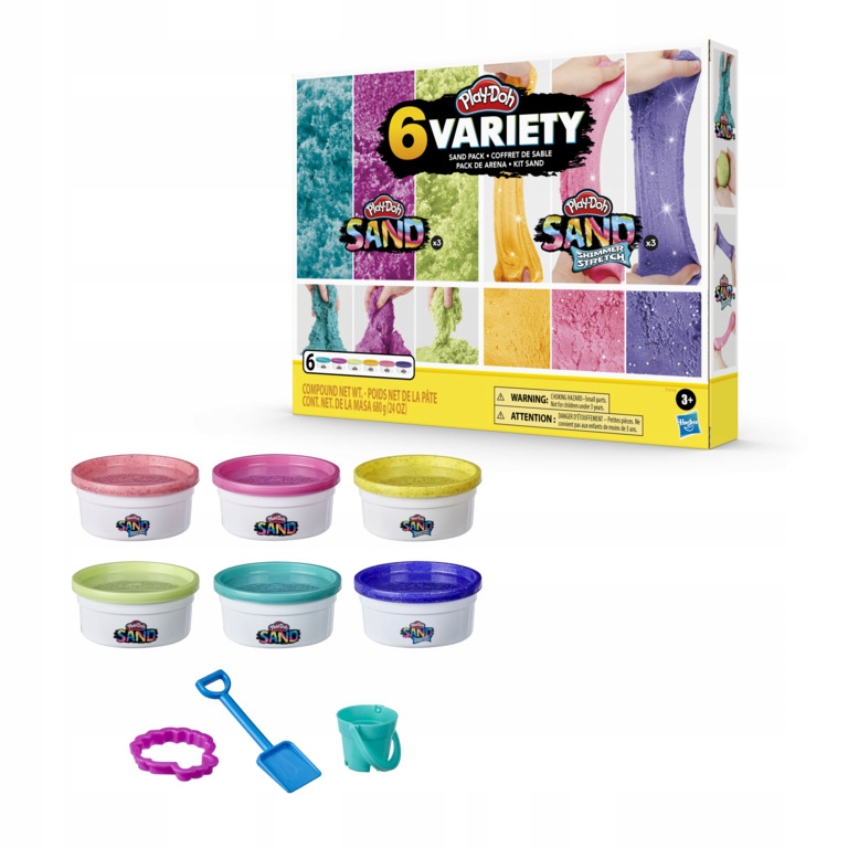 

Play Doh Zestaw Piasek Syrenie 6 Tub F0103