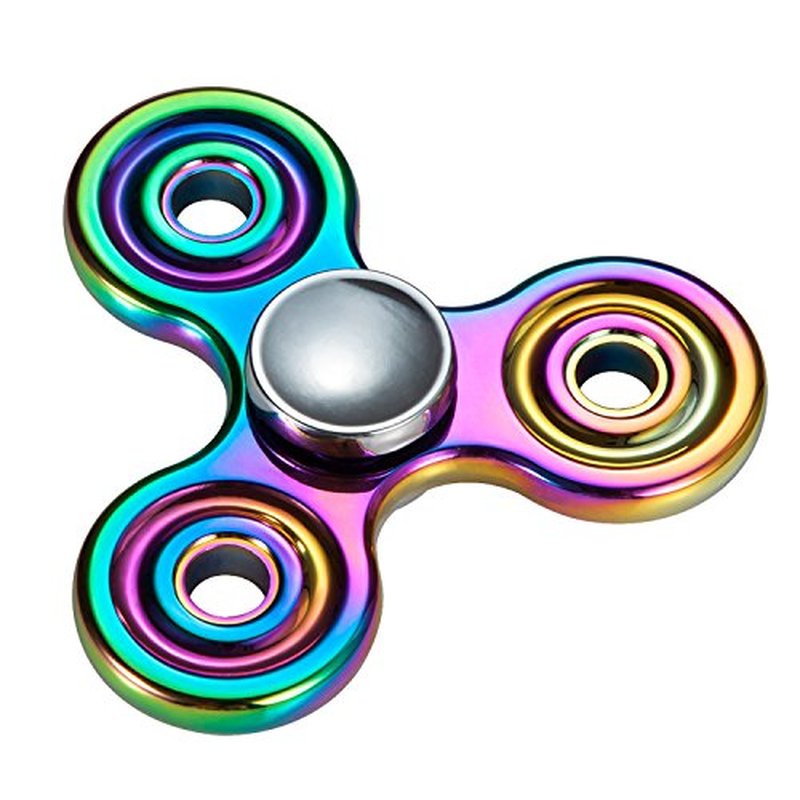 Fidget Spinner Metalowy Tęczowy MIX