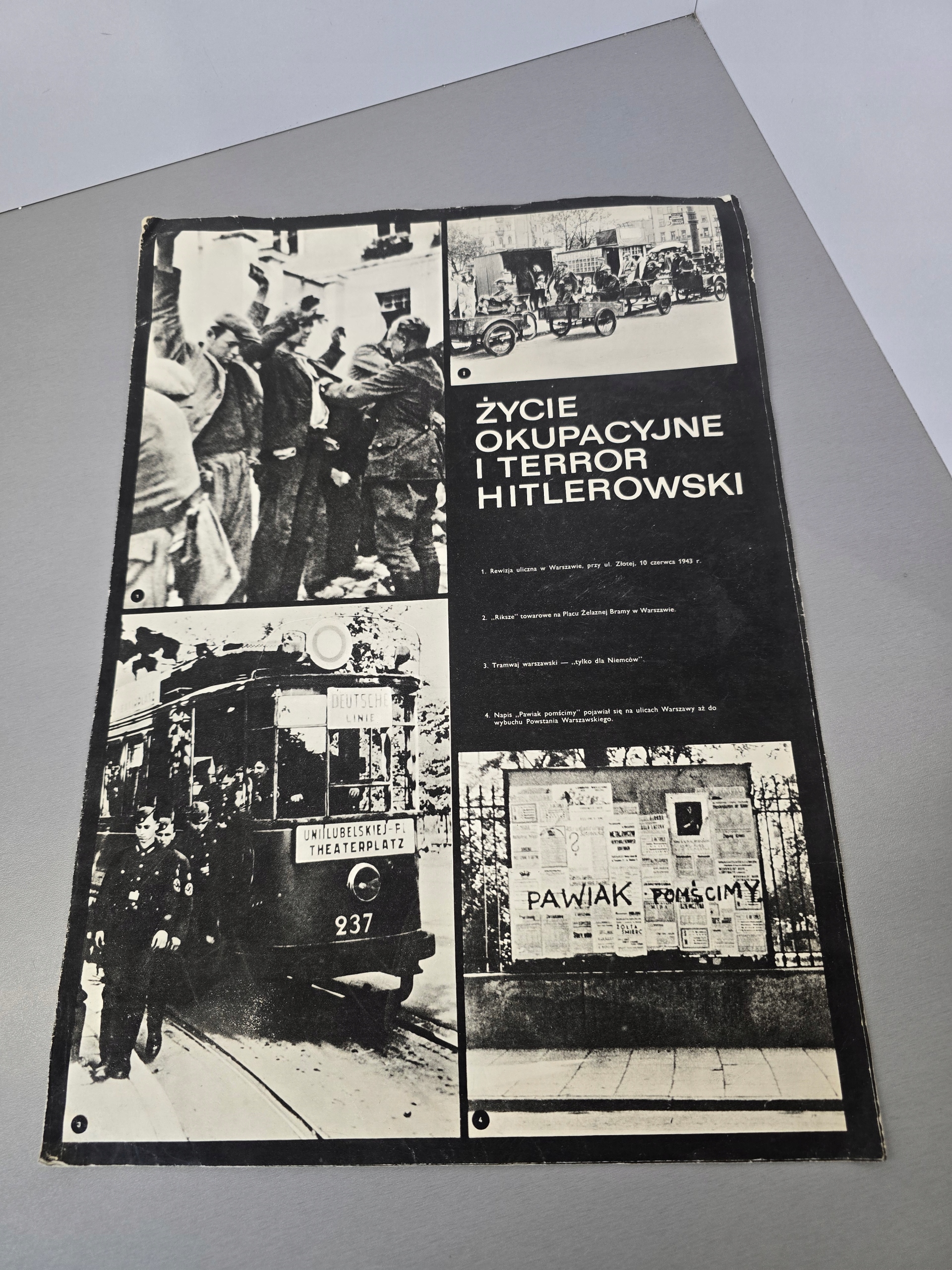 Reprint, Życie okupacyjne i terror KAW 1975