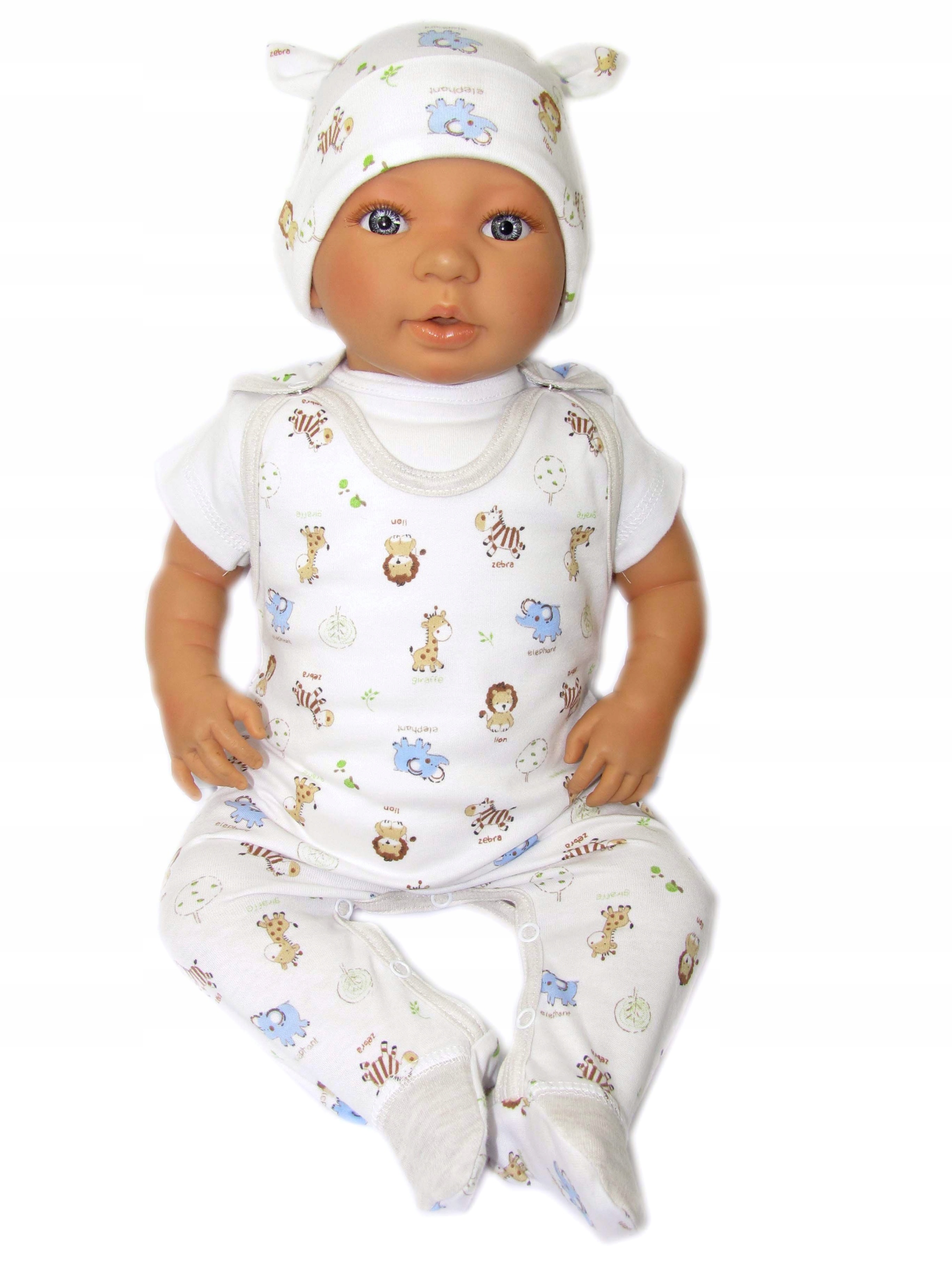 ŚPIOCHY NIEMOWLĘCE ŚPIOSZKI BAWEŁNIANE r.68 /8/ Rękaw bez rękawów