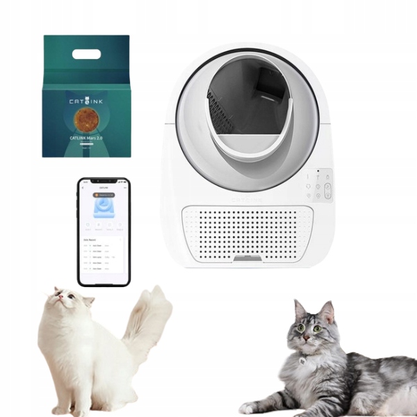 Catlink Pro-X Luxury išmanusis savaime išsivalantis kačių tualetas, 13 l, su Wi‑Fi