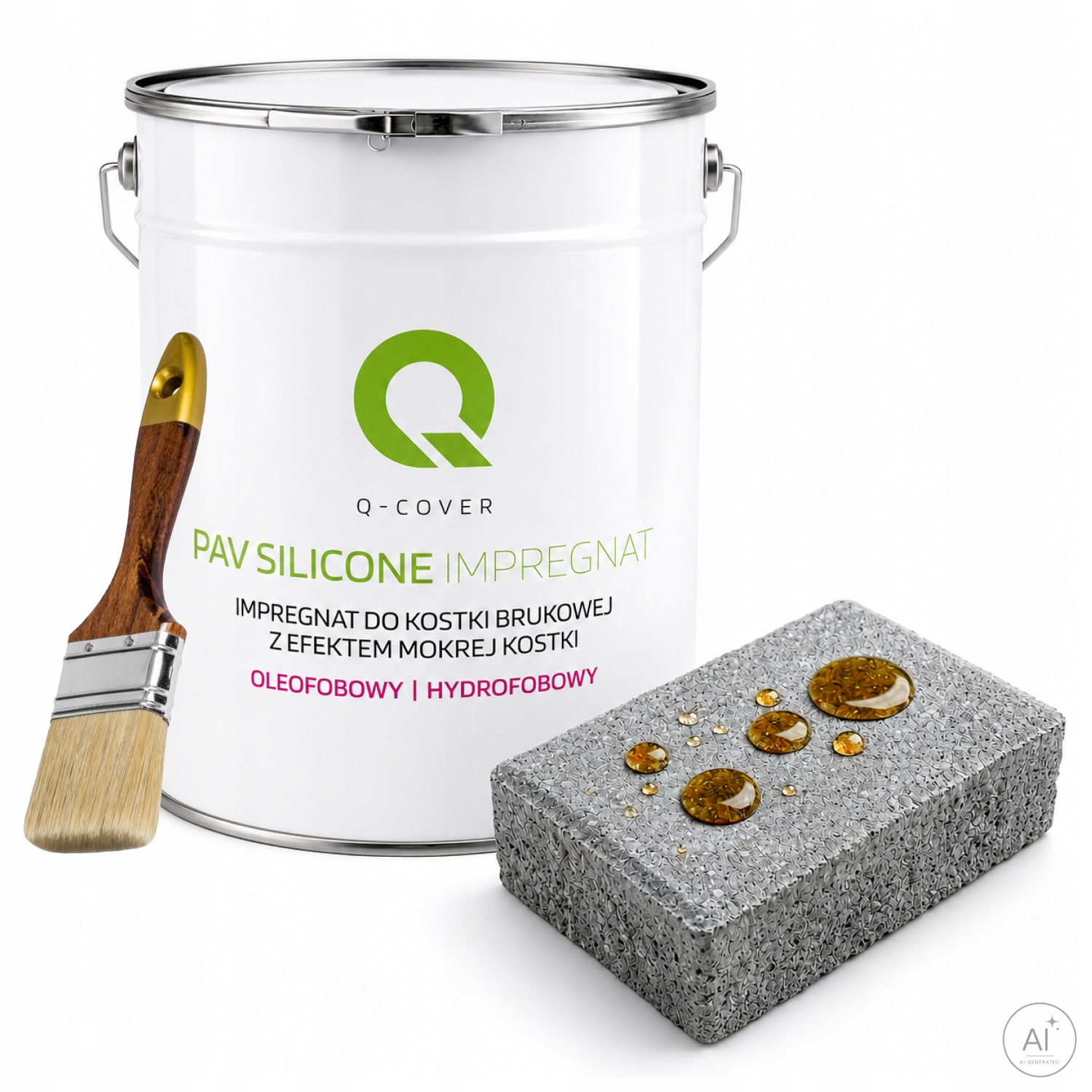 Oleofobní impregnát na ochranu betonu kostky 5L bezbarvý štětec