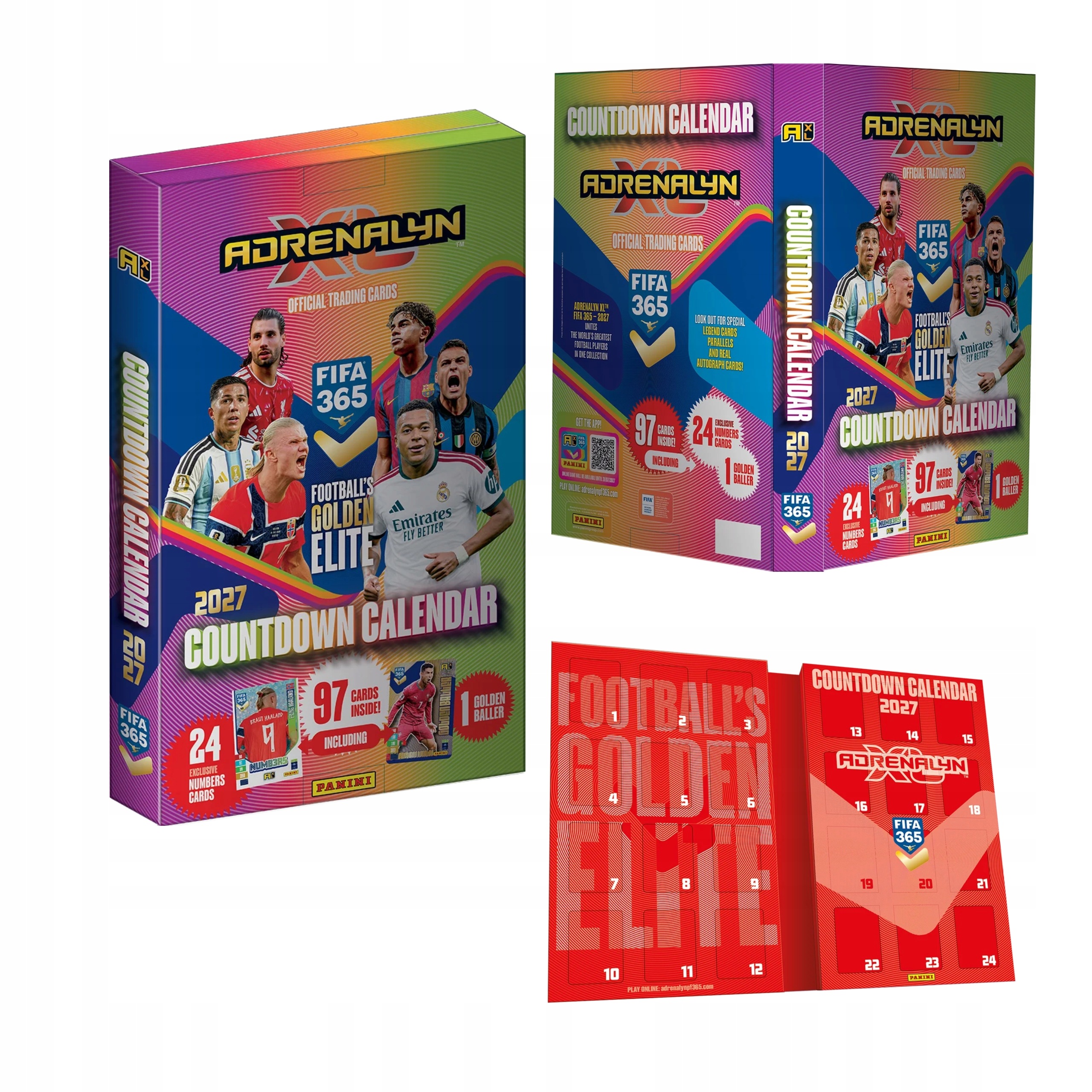 Panini Fifa 365 2027 Adrenalyn XL Adventní Kalendář 97 Karet Zlatý Baller