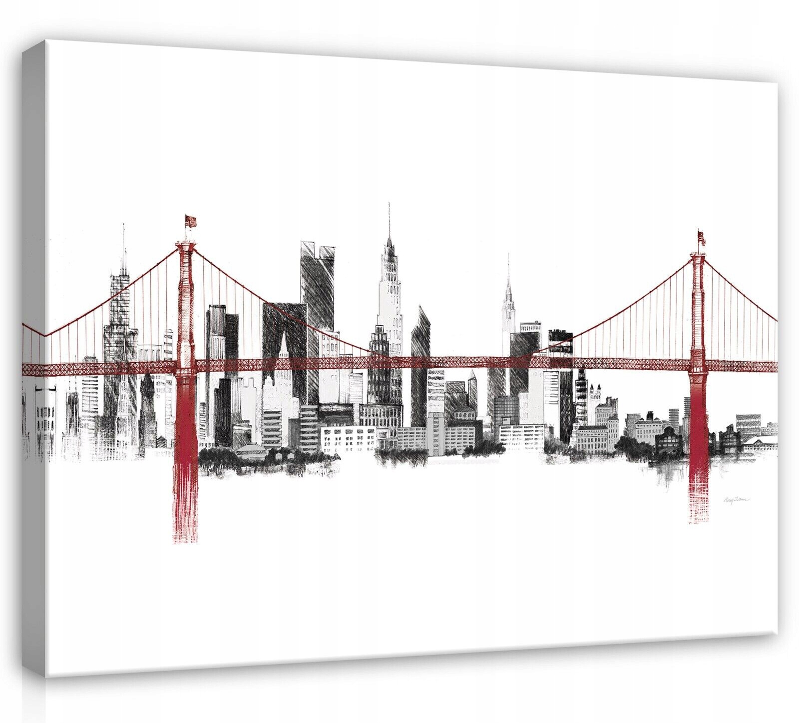 Obraz Na Plátně Canvas 120x80 New York Panorama