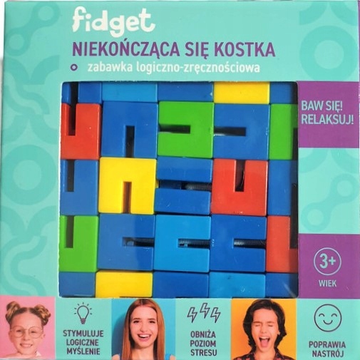 

Fidget Niekończąca Się Kostka Granatowa antystres