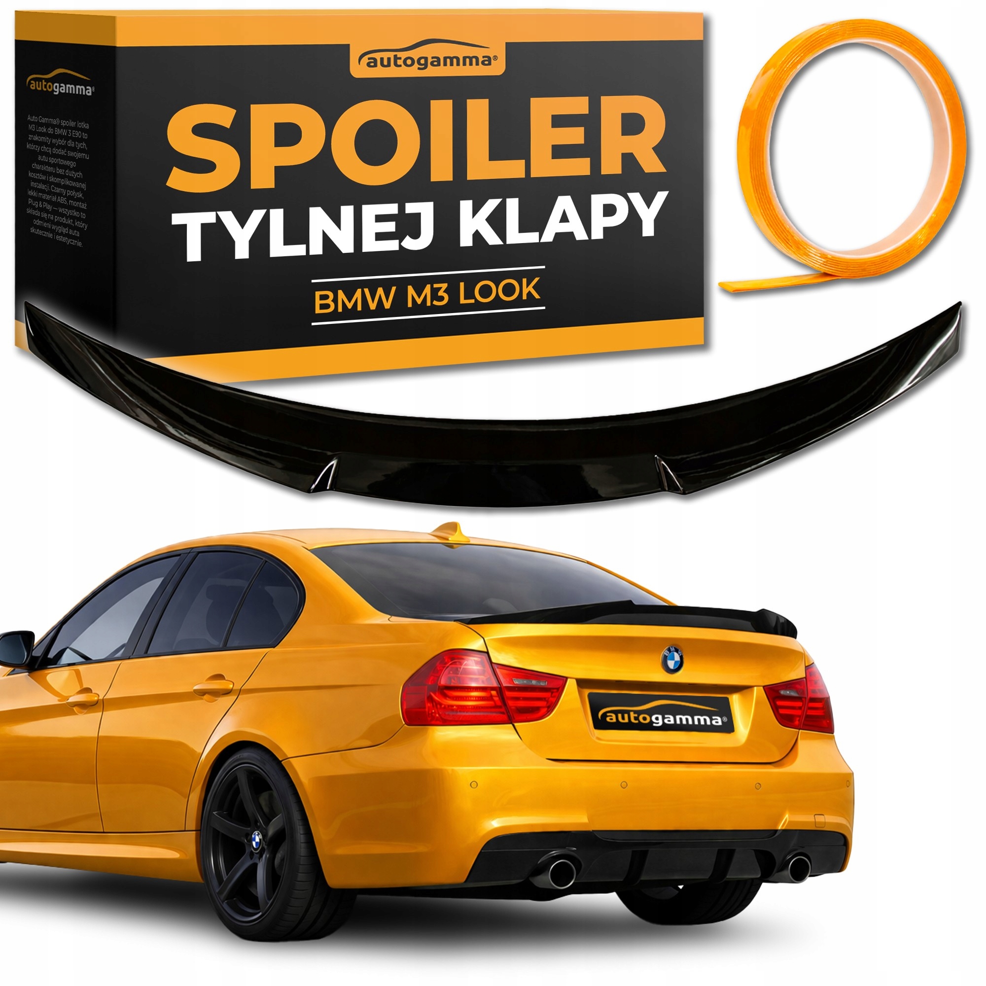 Spoiler zadního víka zavazadlového prostoru pro Bmw 3 E90 Styl M3 Psm Letka Spojler Abs