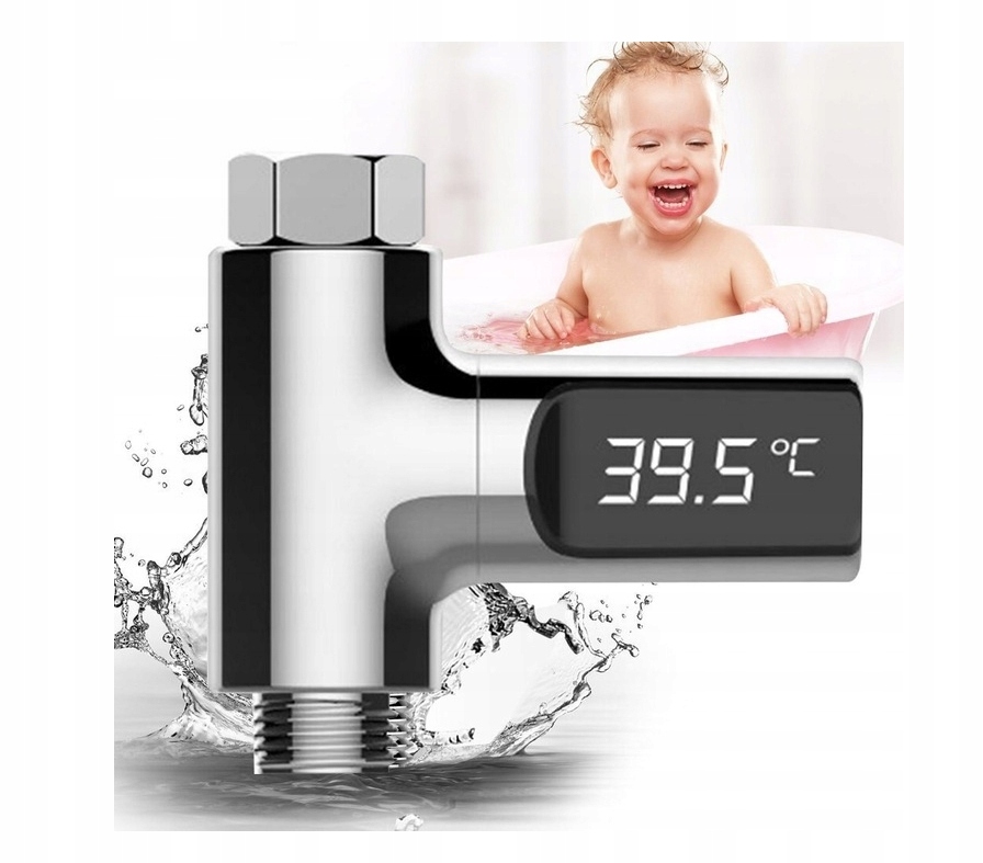 TERMOMETR PRYSZNICOWY LED MIERNIK TEMPERATURY+Darmowe prezenty EAN (GTIN) 4048089122172