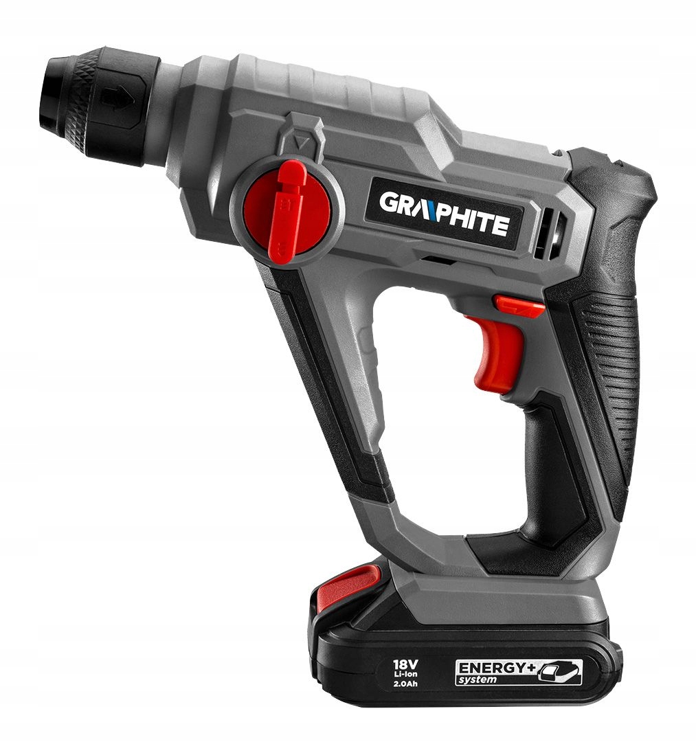 MŁOTOWIERTARKA SDS+ AKUMULATOROWA ENERGY+ 18V LI-ION GRAPHITE 58G009 Marka Graphite