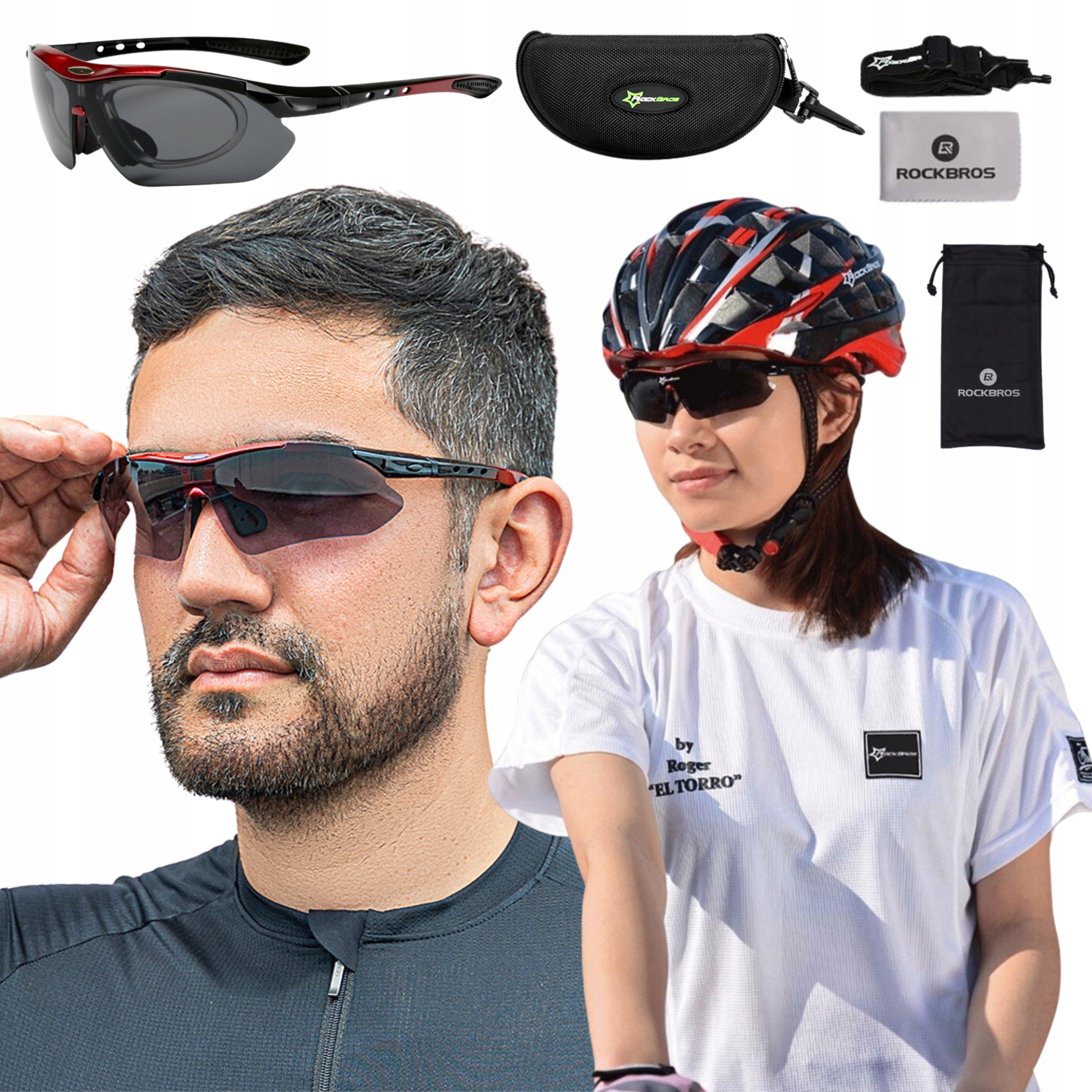 Okulary SPORTOWE fotochromowe SAMOŚCIEMNIAJĄCE DOSTOSOWUJĄ się do POGODY Model 10141