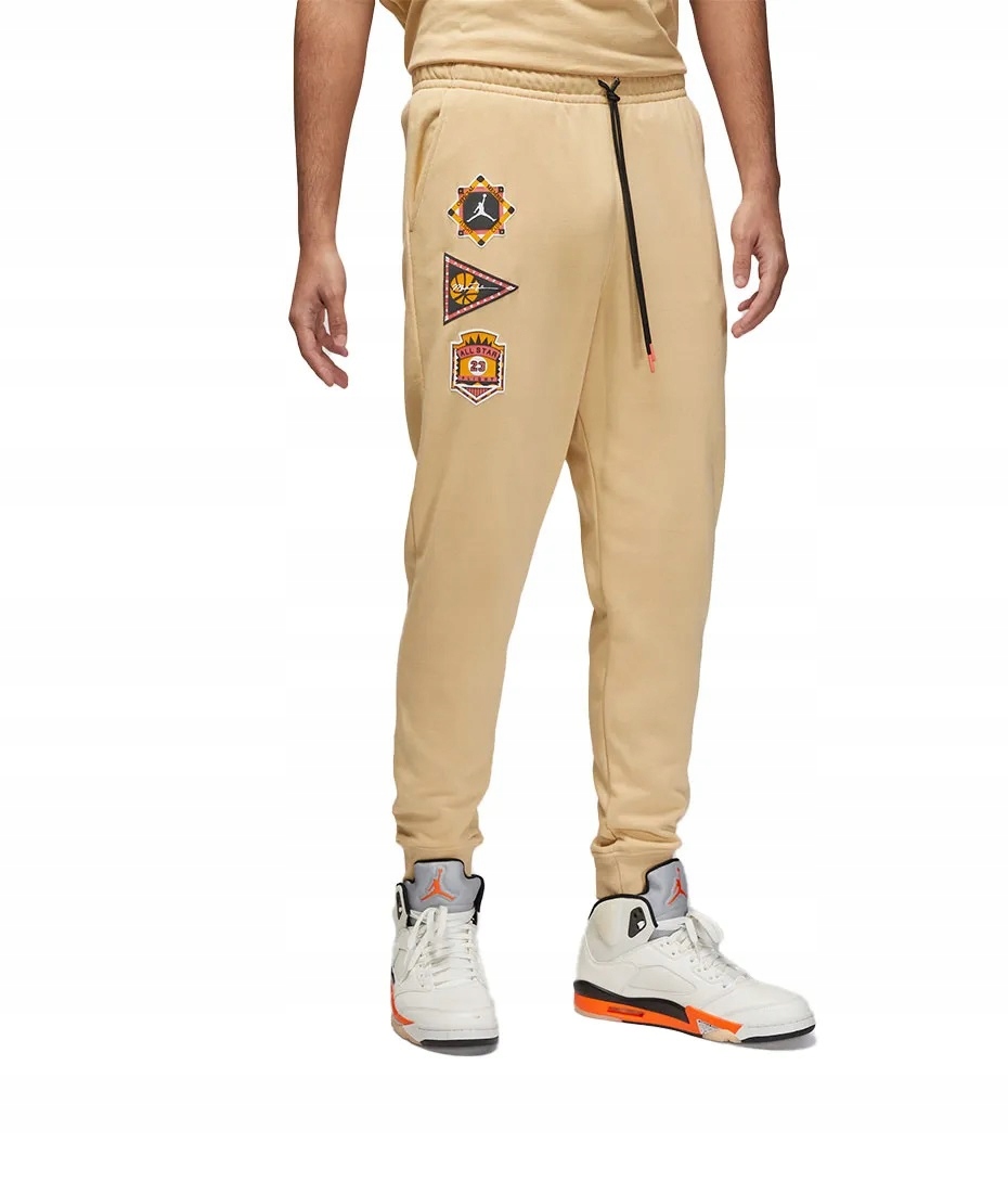 Béžové teplákové kalhoty Nike Jordan Flight Mvp Track Pants DX9718-252 vel. L