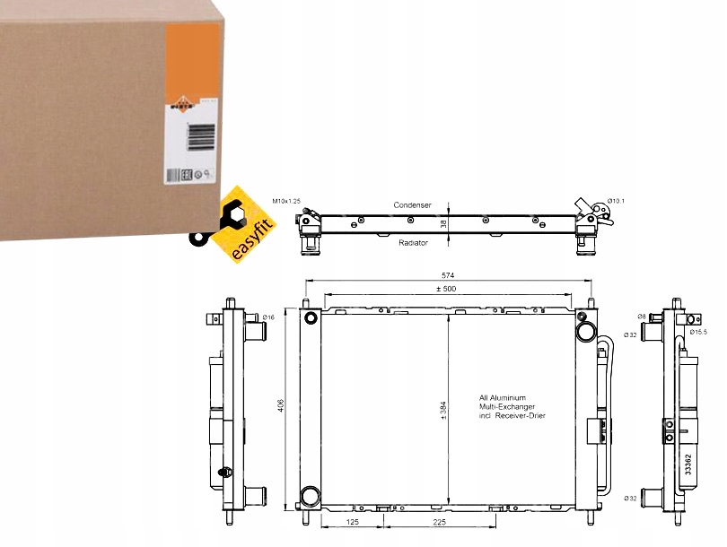 NRF35886 Kondenzátor Klimatizace Renault Clio/modu/ Asistent řidiče #33