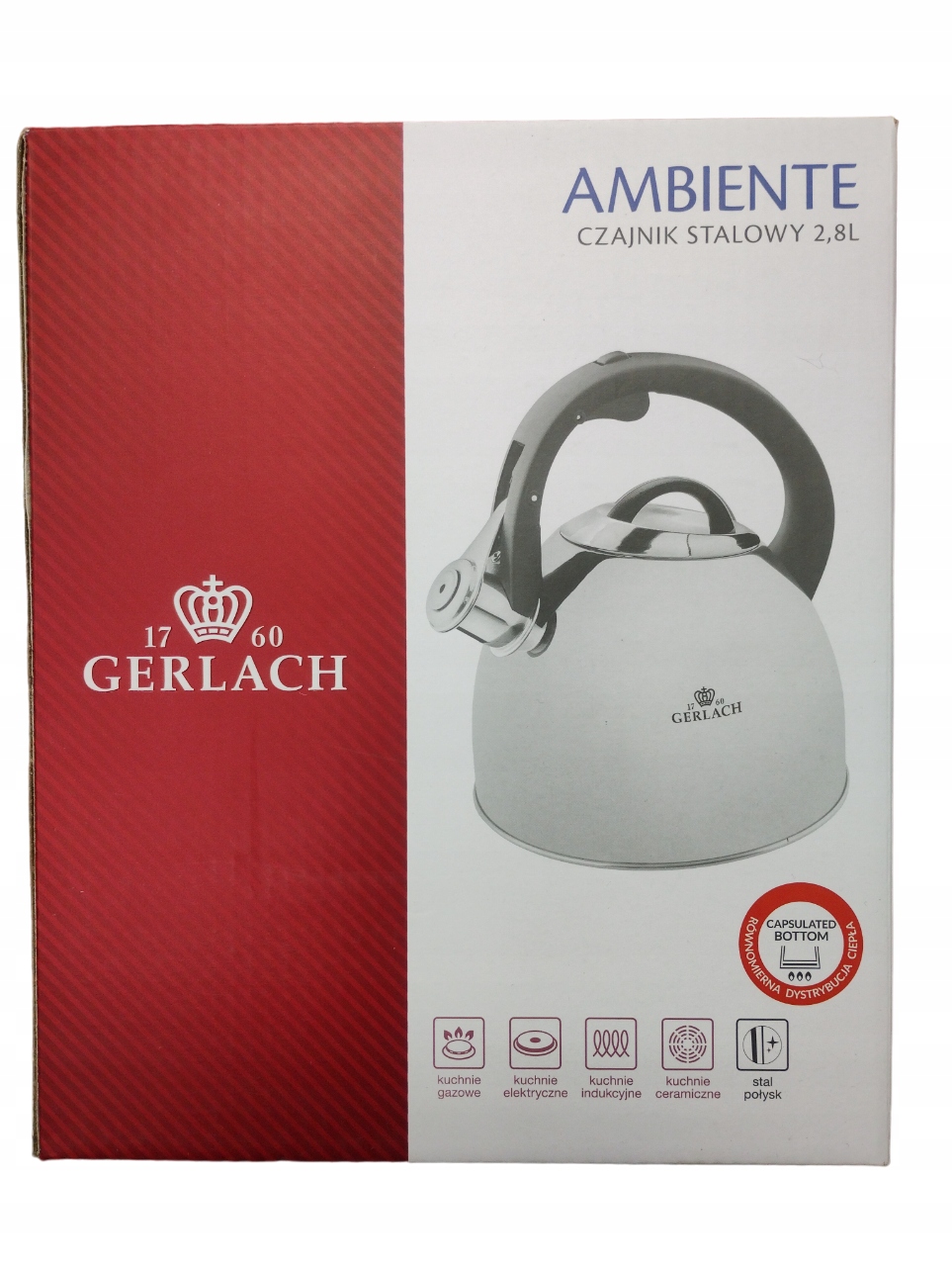 Konvice Gerlach 2,8 l ocelová jako dárek