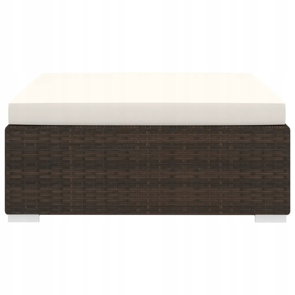 Podnóżek modułowy z poduszką, 1 szt., poliratt Głębokość mebla 70 cm