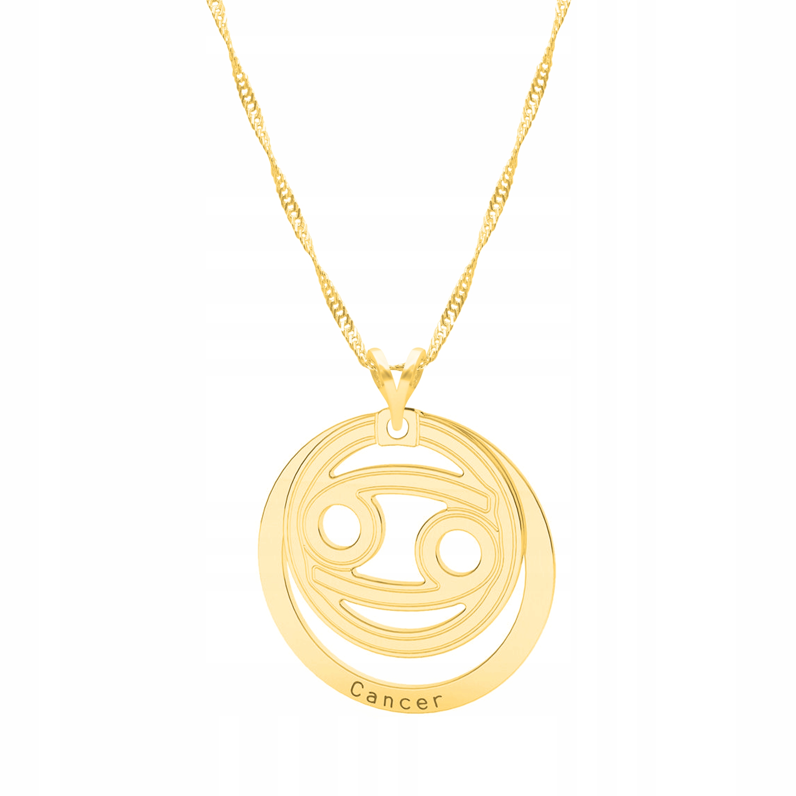 Řetízek zlatý náhrdelník 925 Znamení Zvěrokruhu Rak