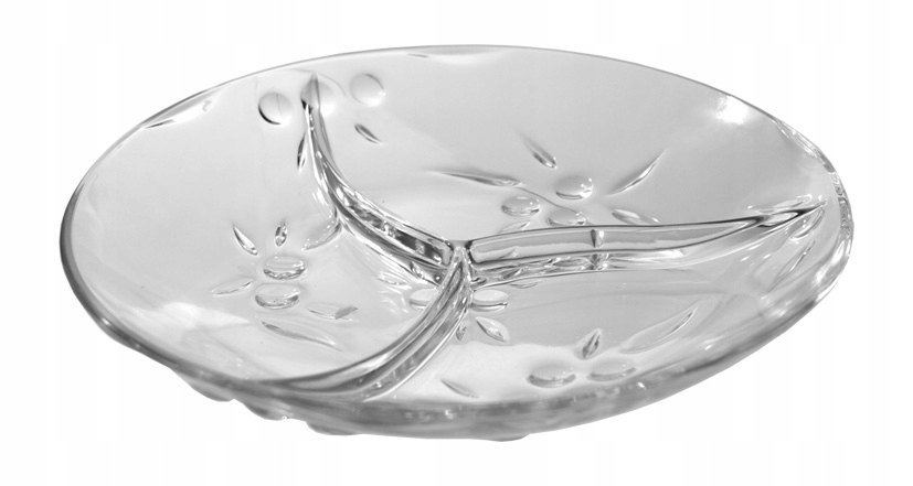 

Półmisek talerz dzielony 27 cm szklany Perla 04998