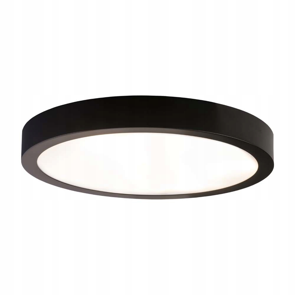 Stropné svietidlo Led čierny, moderný, okrúhly, 42 cm, neutrálna farba Shilo