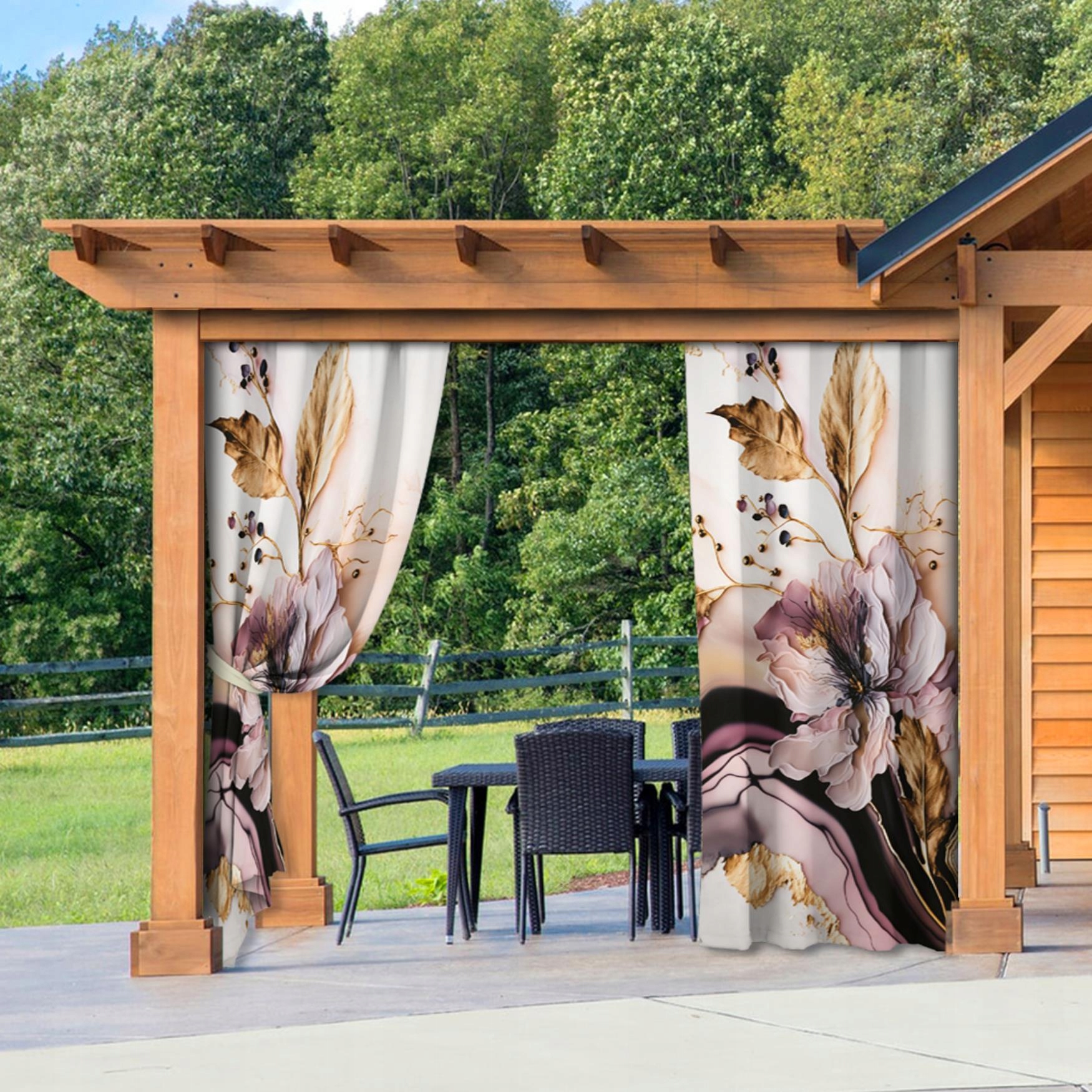 ZASŁONY OGRODOWE 155x220 WODOODPORNE ZASŁONA NA TARAS DO ALTANY TUNEL 137 Producent HomeView