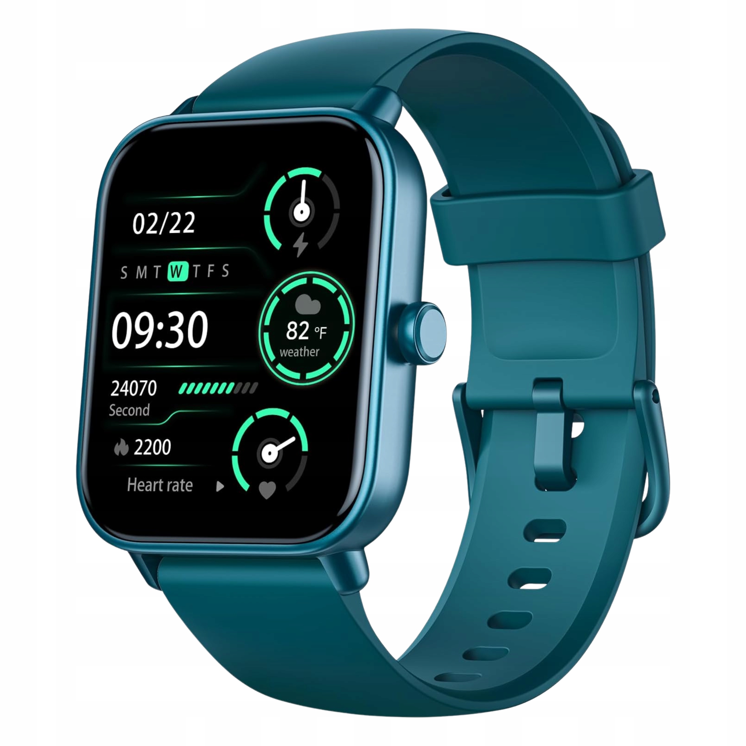 Chytré Hodinky Inteligentní Fitpolo IDW19 Alexa Built-in Monitor Tmavá Zeleň