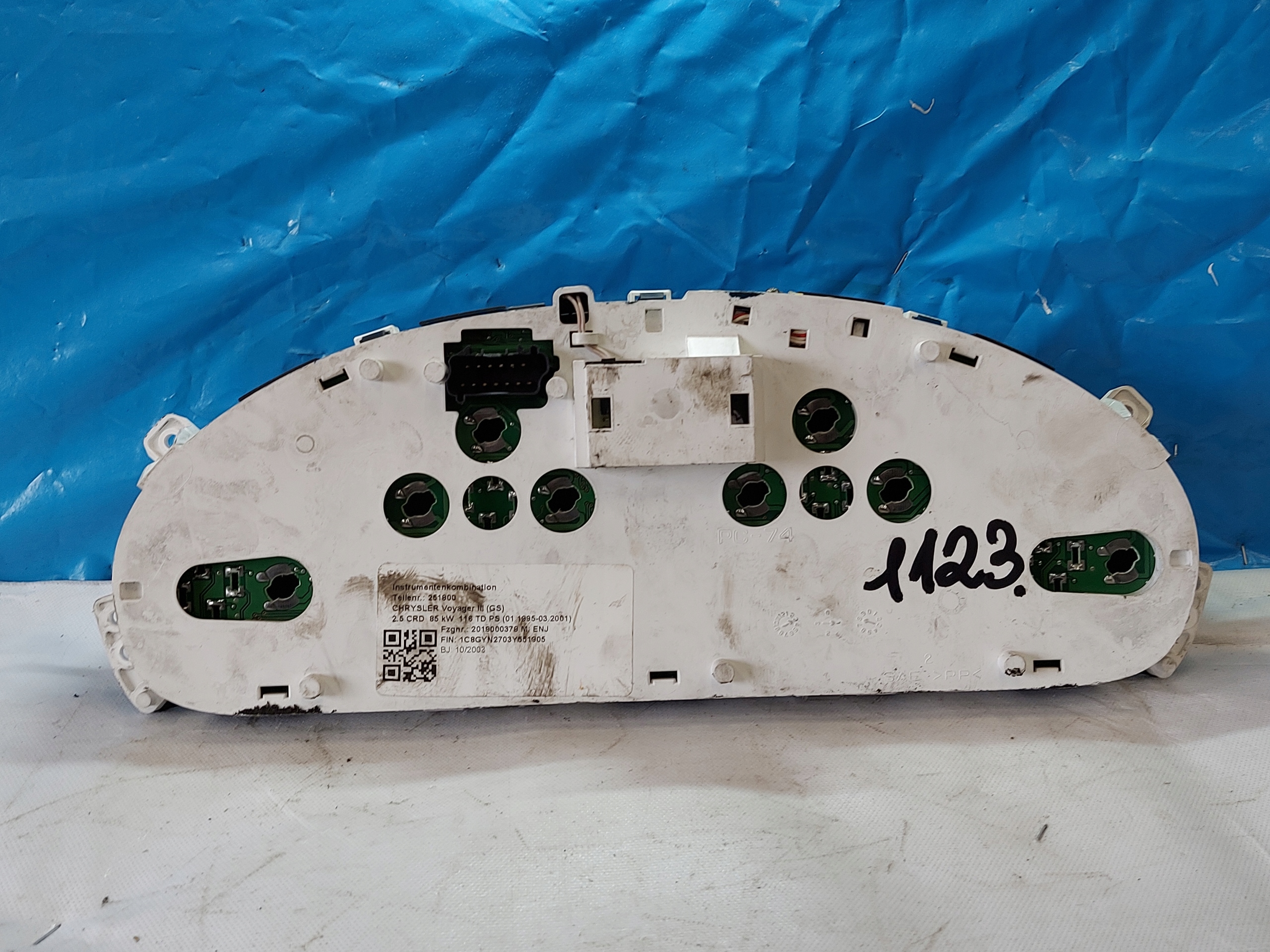 dials clock CHRYSLER VOYAGER III 2.5 CRD P05082528AD