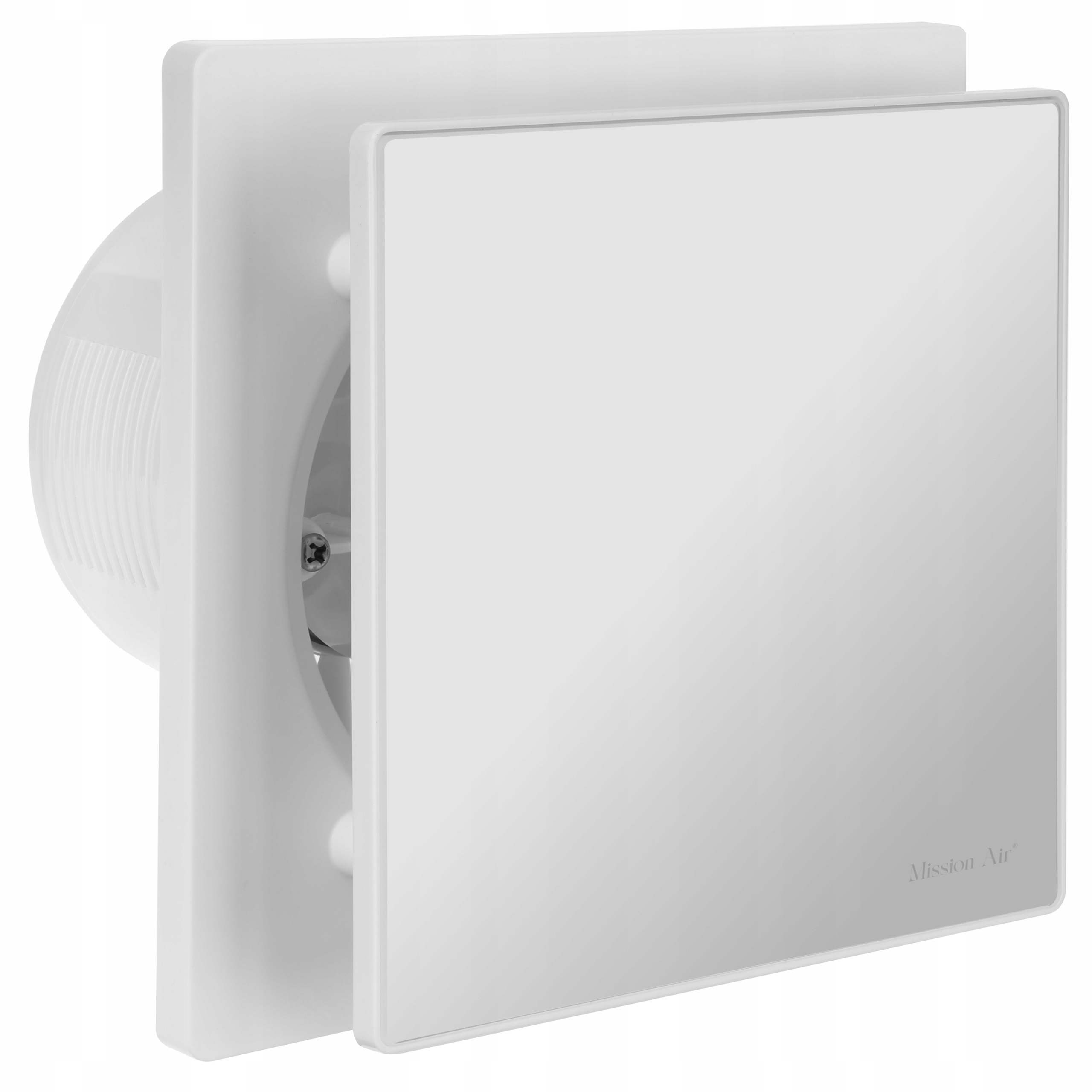 Wentylator Łazienkowy Mission Air Pure 120 Ht Biały Higrostat Timer Klapa