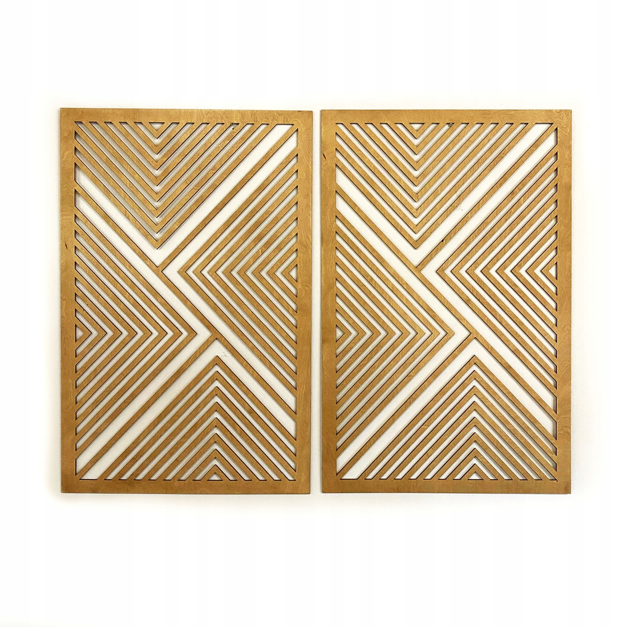 Geometryczne Obrazy do Salonu, Drewniane