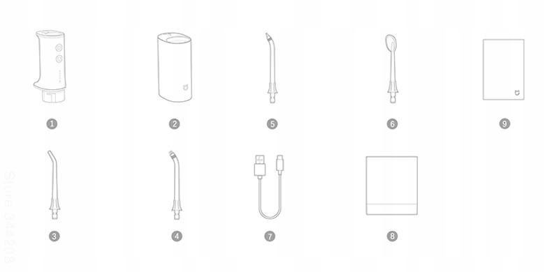 IRYGATOR DO ZĘBÓW dentystyczny XIAOMI Kolor dominujący biały