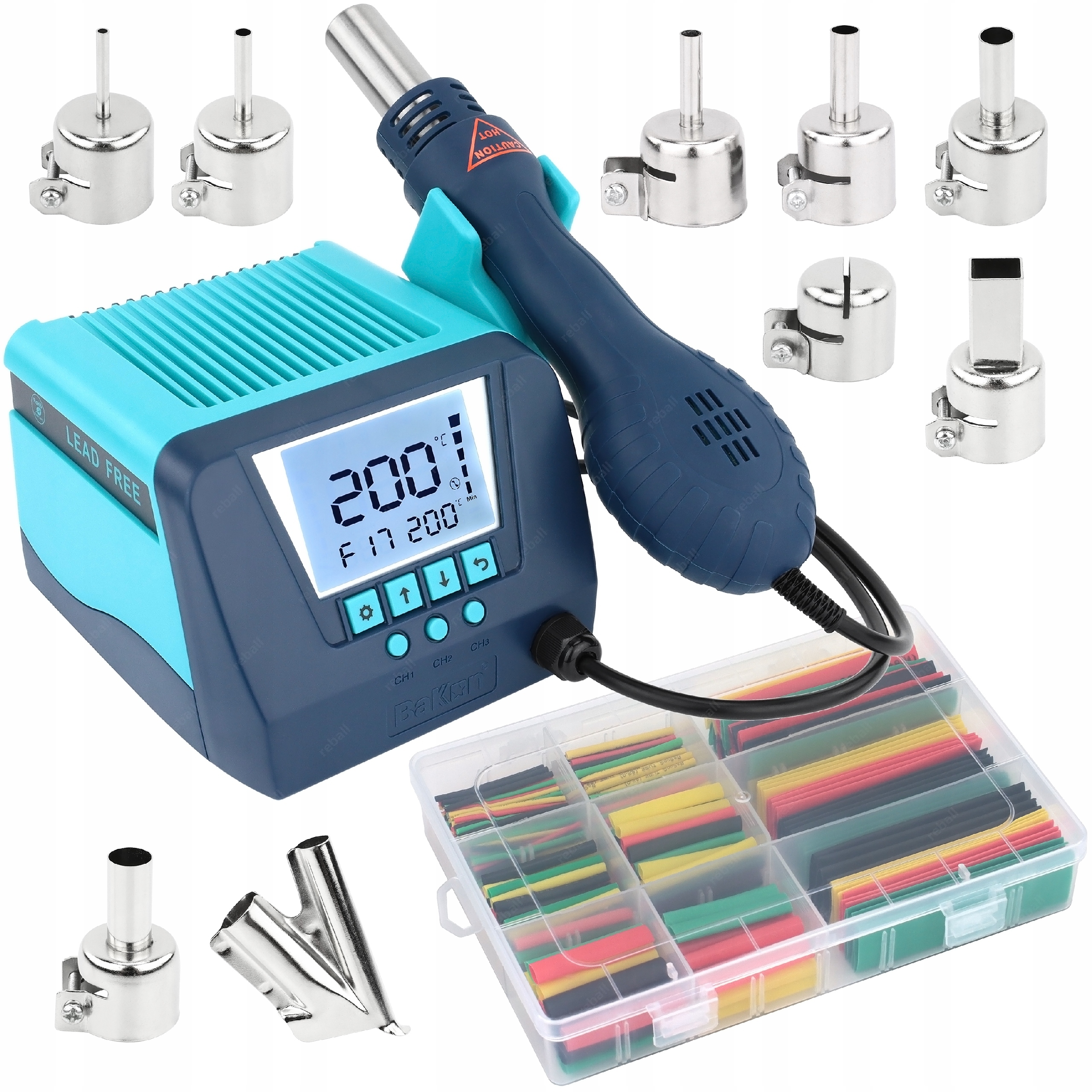 Hot Air Pájecí Stanice Svařovací Stroj Na Plast Bakon BK880 550W