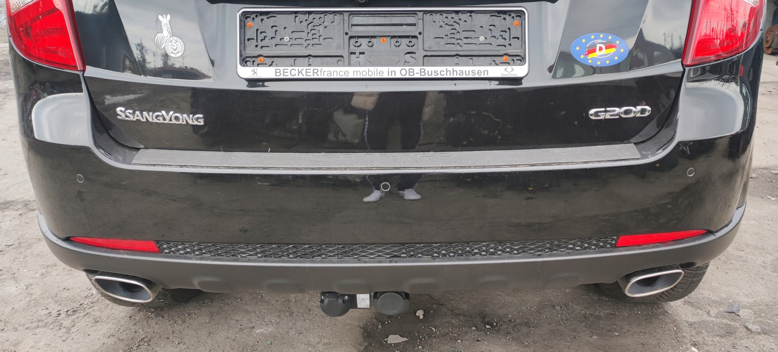 SSANGYONG KORANDO III 16r PAS TYLNY WANA DUPA TYŁ