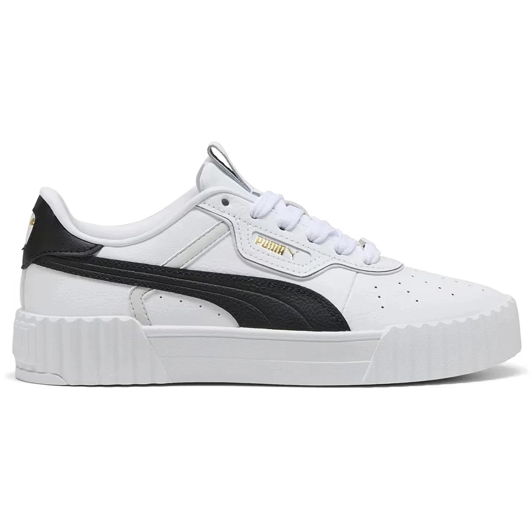 Dámské Boty Puma Carina 3.0 Luxe 40072403 Klasické Kožené Tenisky Bílé