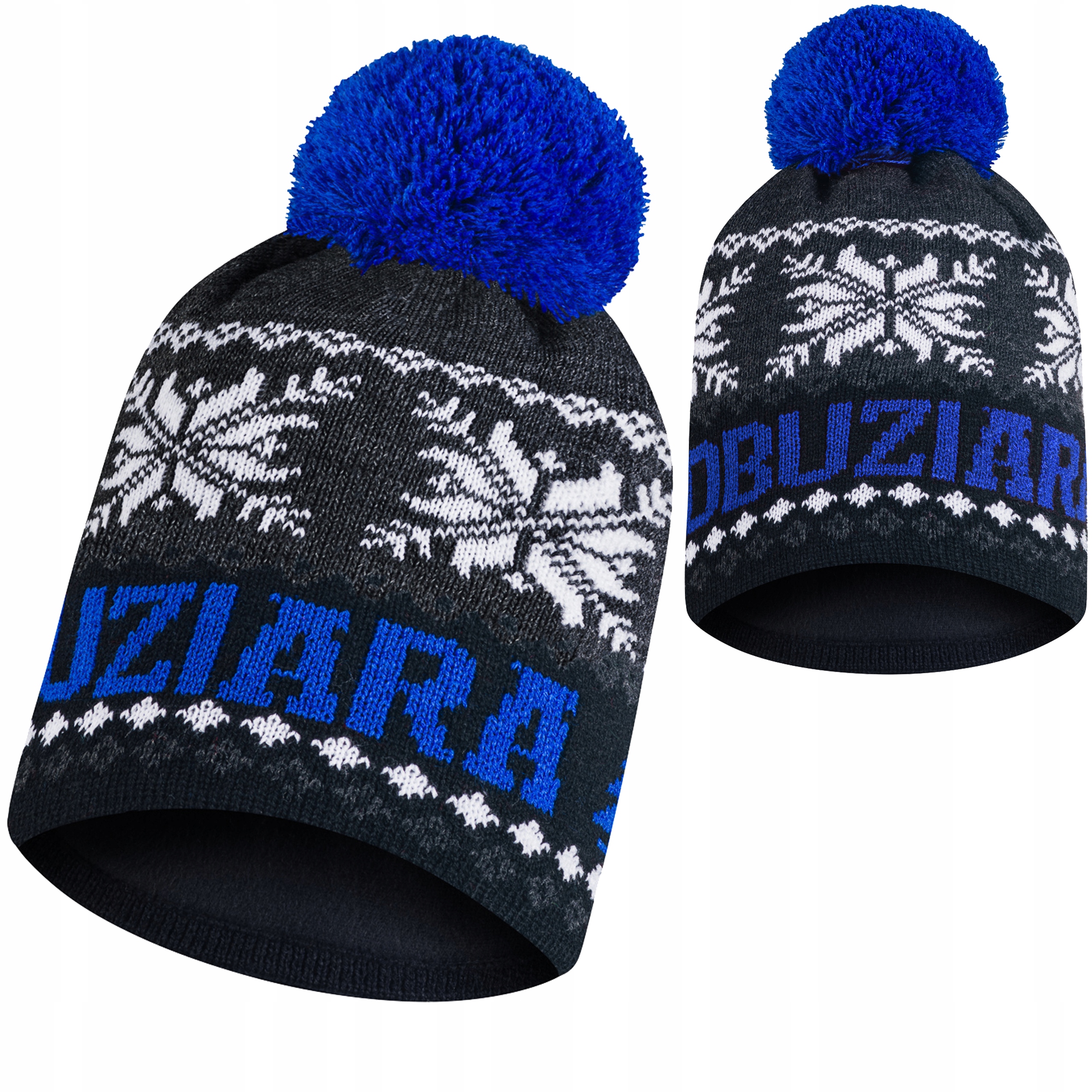 

Czapka zimowa Łobuziara z pomponem polar termoakt