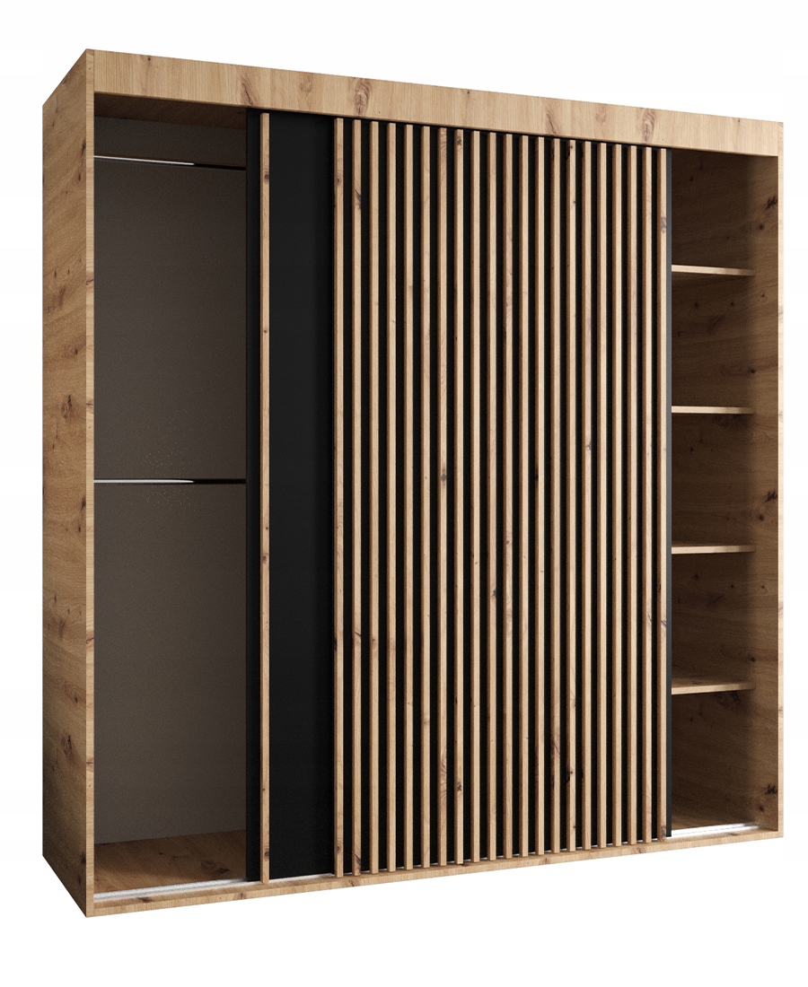 Skříň 110 cm Lamele Deska 18 mm Výběr barev SL01 2-Dveřní O-sofa