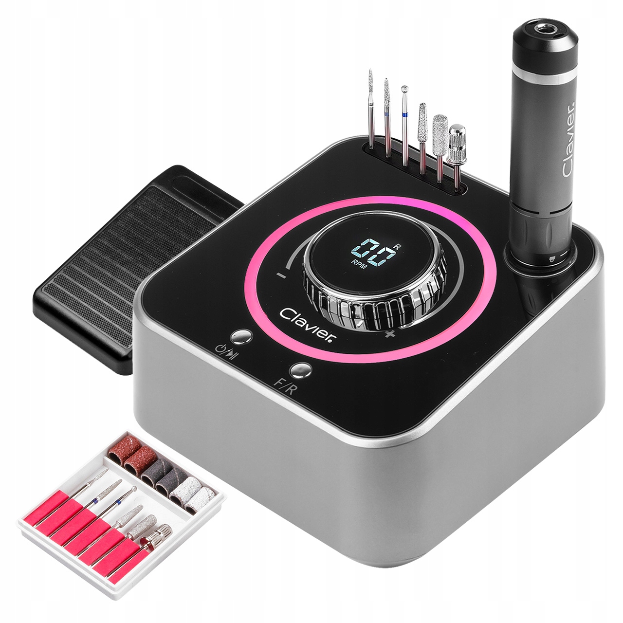 Frezarka Do Paznokci Manicure Mocna 80W Profesjonalna Clavier FX1080