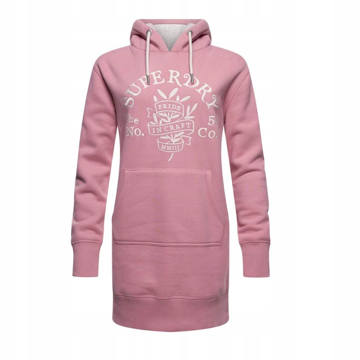 Šaty Superdry dámská pletená tepláková s kapucí mini vel. M