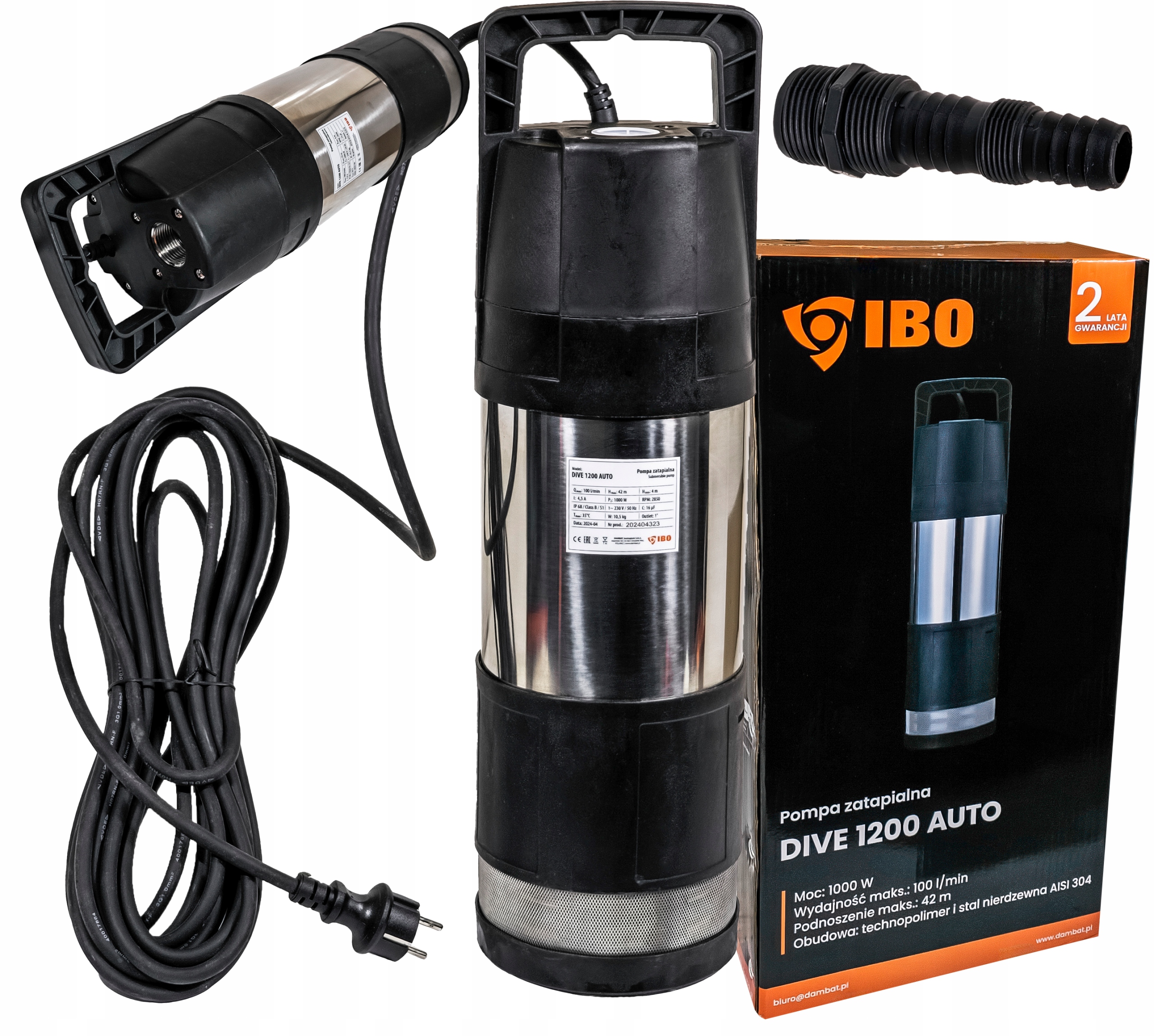 Pompa Zatapialna Zanurzeniowa Do Wody Dive 1200 Auto Automatyczna 230V Ibo