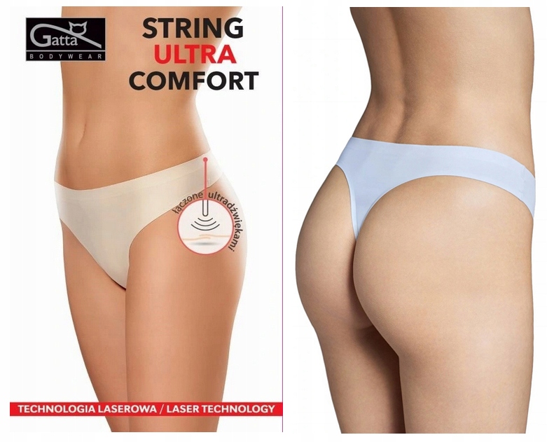 

Gatta Stringi Ultra Comfort Bezszwowe Białe S