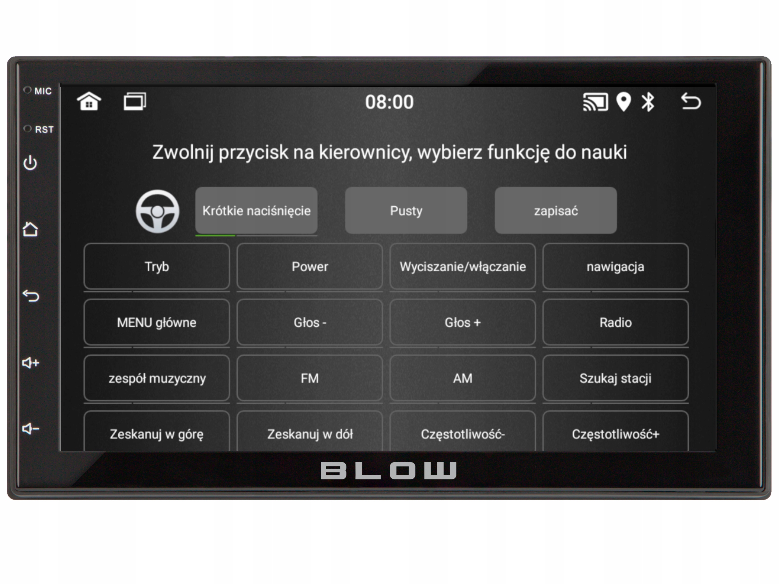 RADIO SAMOCHODOWE ANDROID 12 BLUETOOTH CARPLAY ANDROID AUTO MIRROR LINK Rodzaje odtwarzanych nośników USB