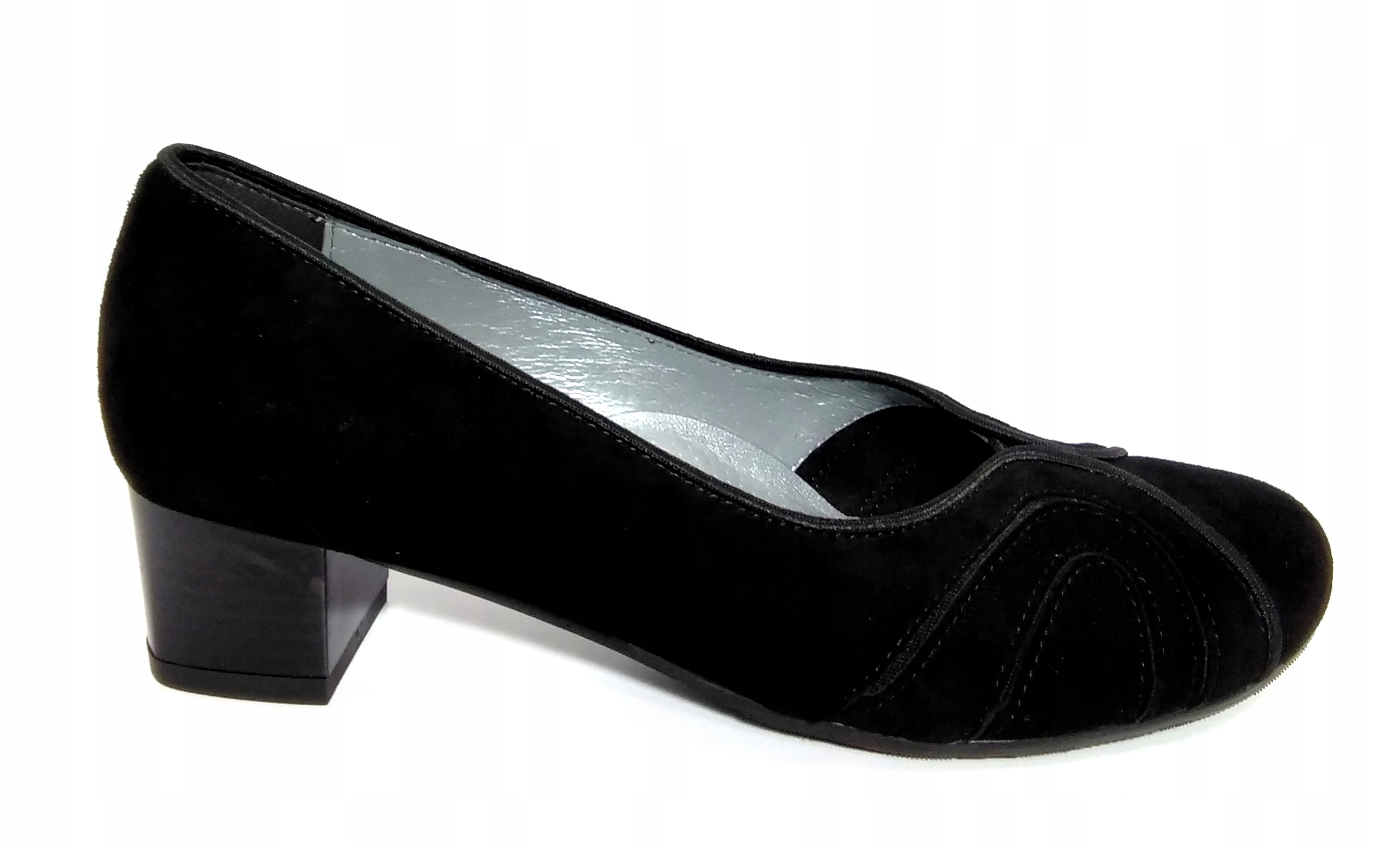 Espirito 232 lodičky černé semišové naHaluksy r38,5