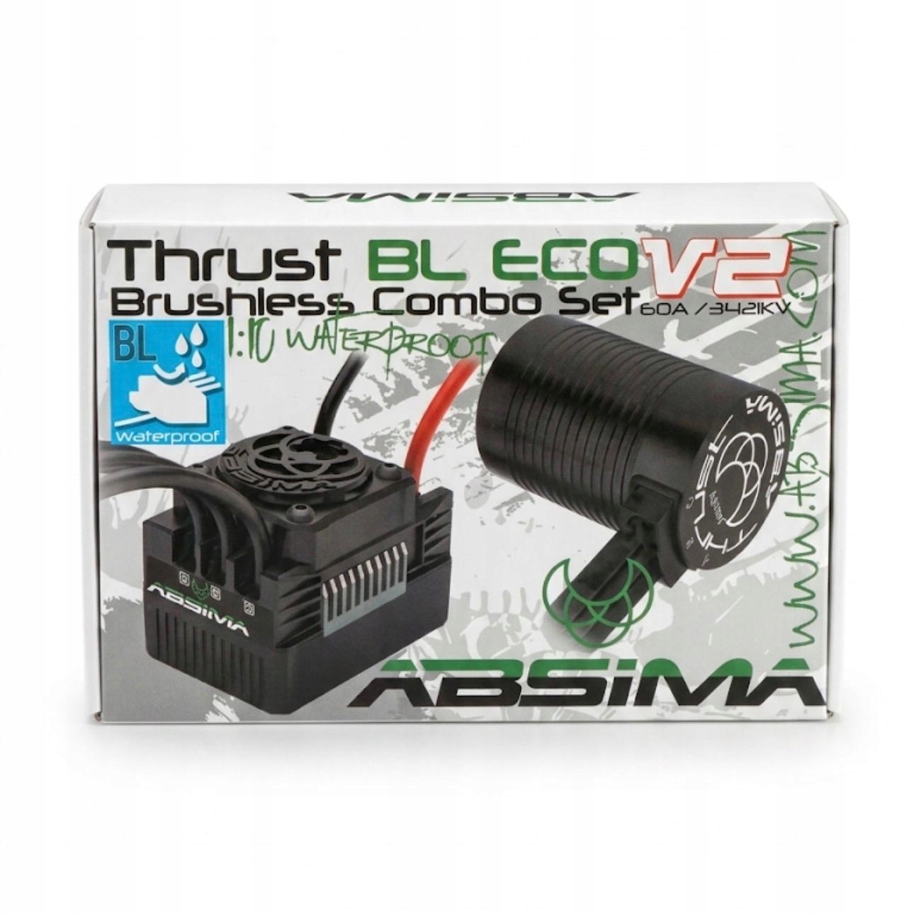 Absima Thrust Bl ECOV2 2120002V2 Automodell Brushed Antriebsset 1 10