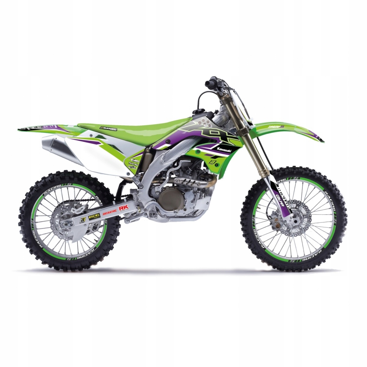 Blackbird Sada Nálepiek (oklein) Kawasaki Kx 450F '06-'08 Dream 5 Farieb