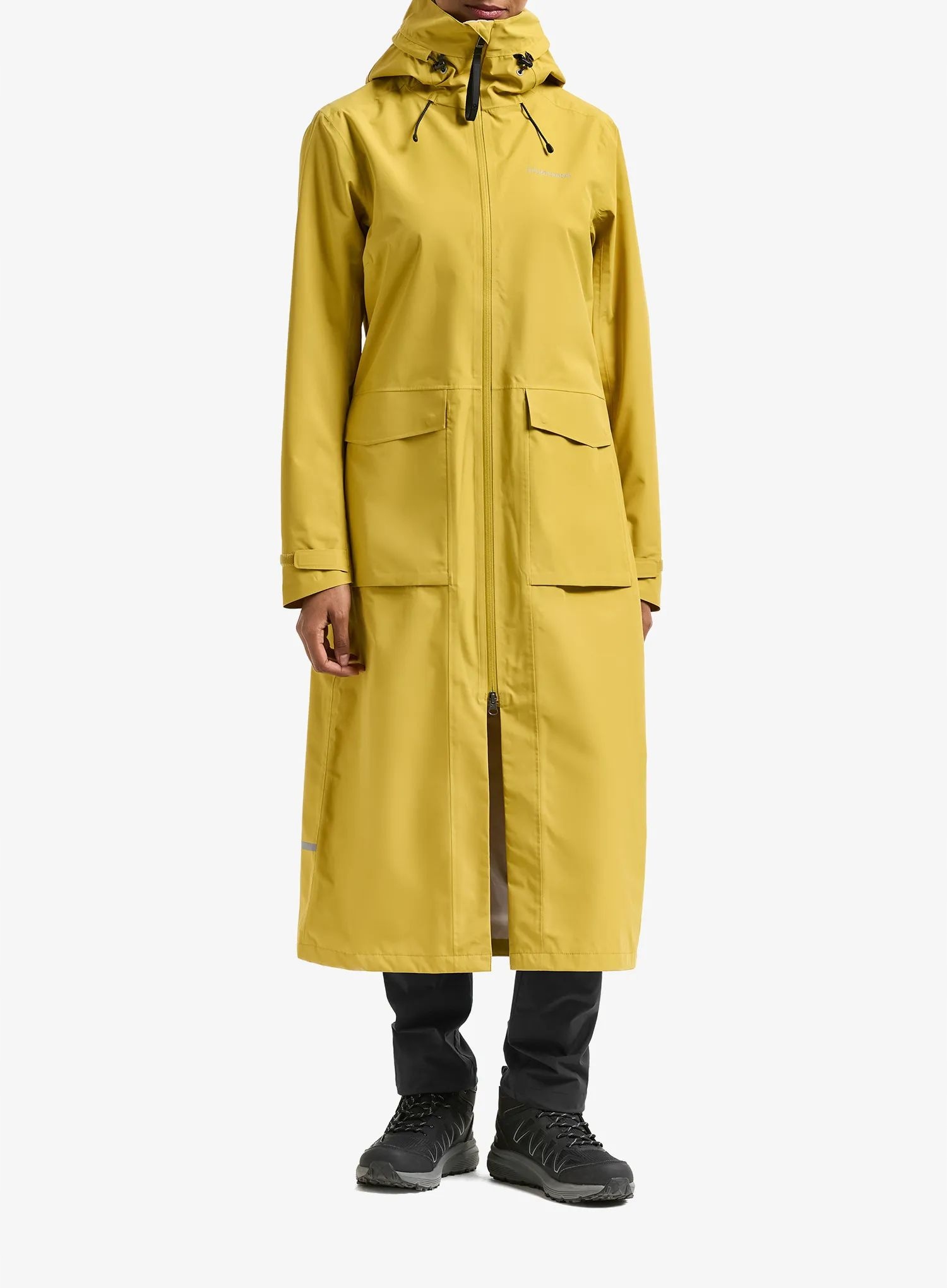 Dámský kabát Didriksons Nadja Parka Long 4 žlutá pollen 38 (M)