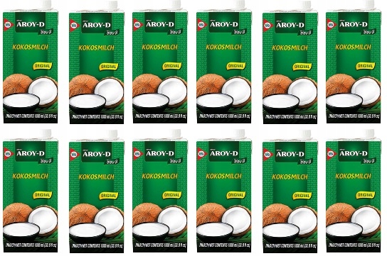 12x 1l Aroy-d Mleczko kokosowe Karton