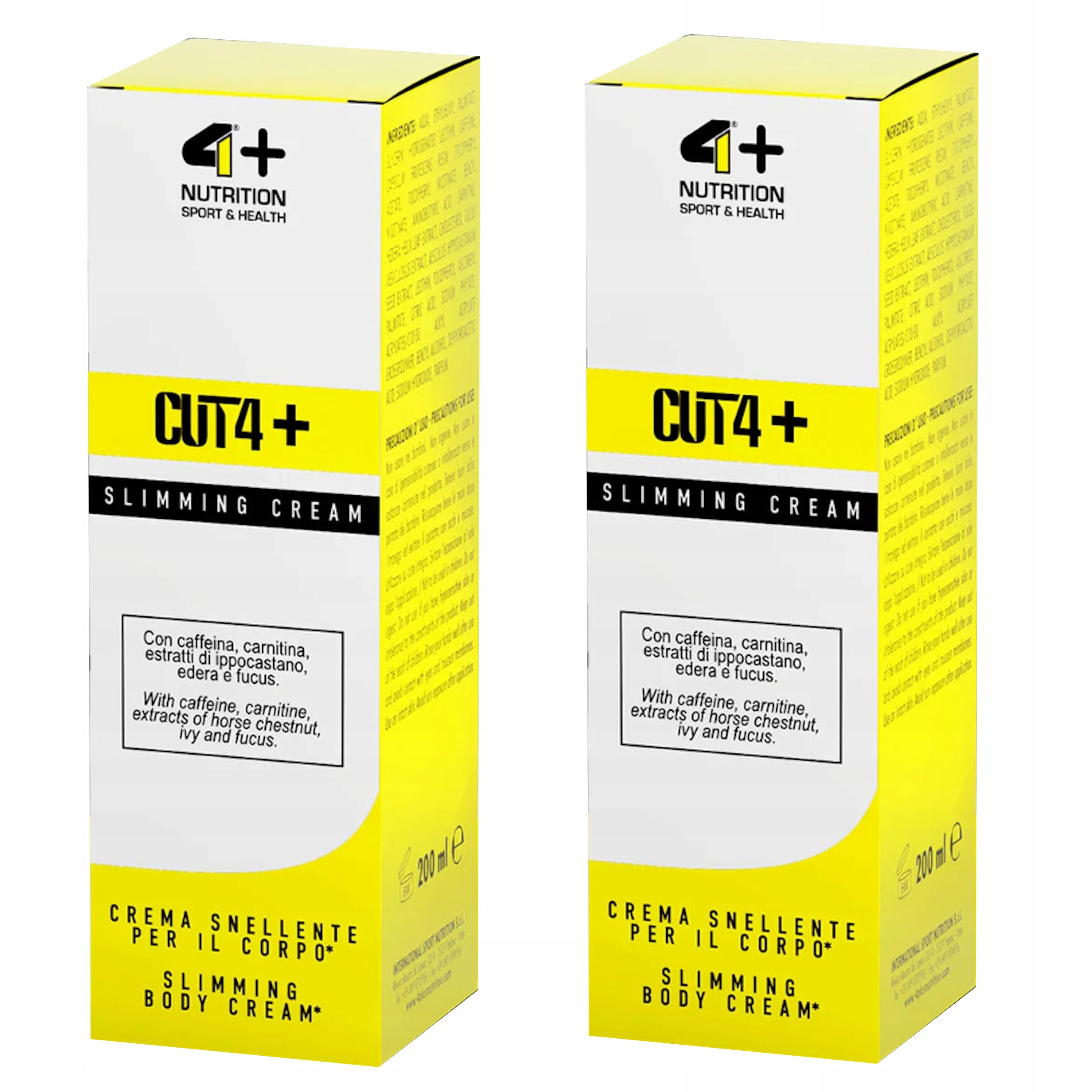 4+ Nutrition Na Celulitidu CUT4+ Slimming Cream 400 ml Krém, Gel Na Hubnutí