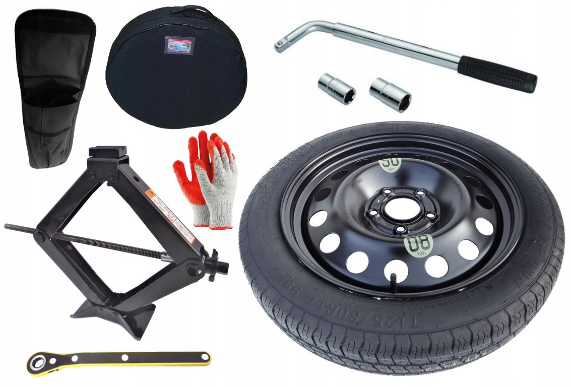 nové Dojezdové Kolo 125/80 R17 Volvo XC60 (2008-2017) Set (obal)