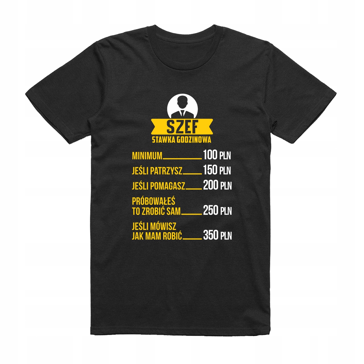 

L - Koszulka T-shirt Szef Prezent Dla Szefa Stawka