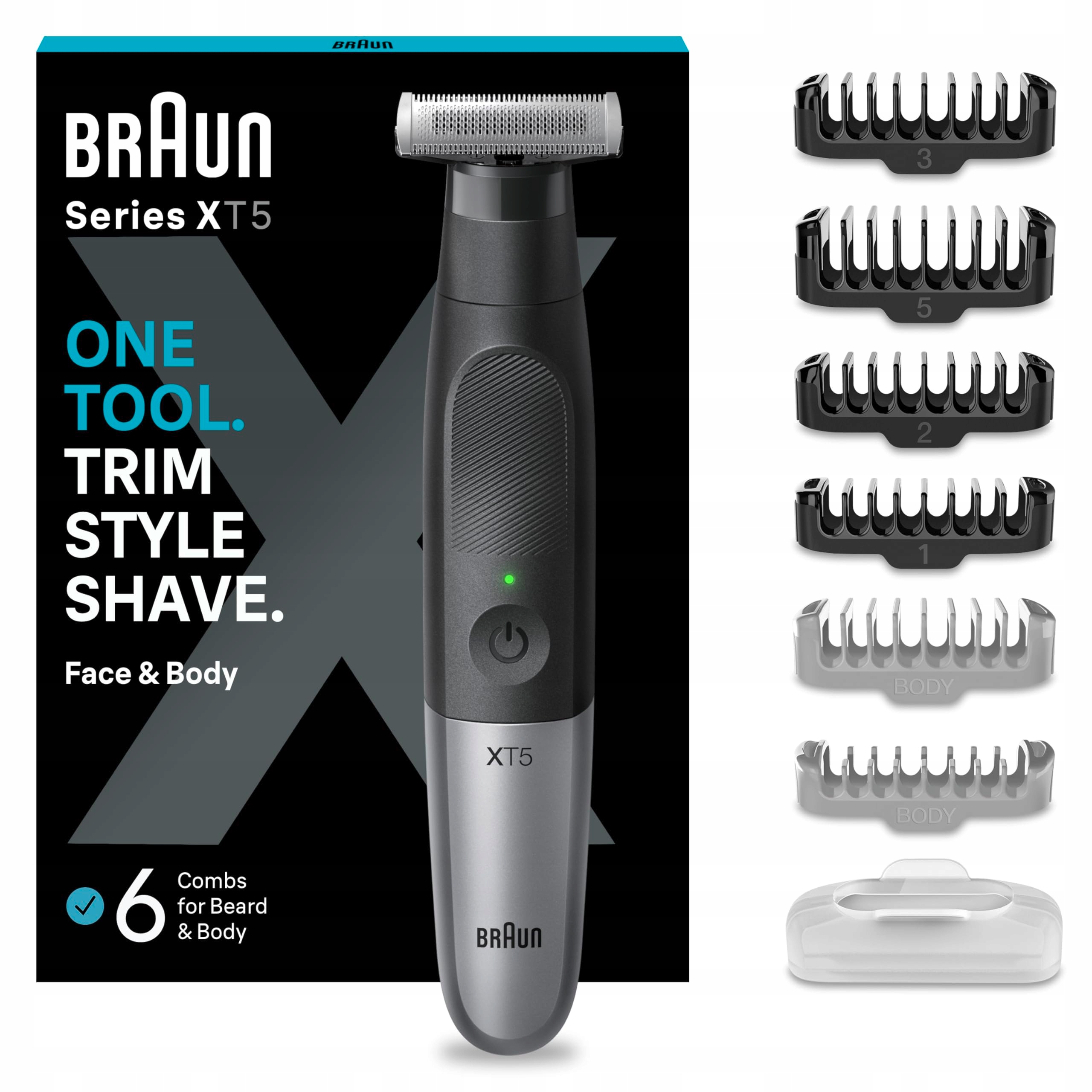 Zastřihovač na tělo vousů Braun Series X XT5200