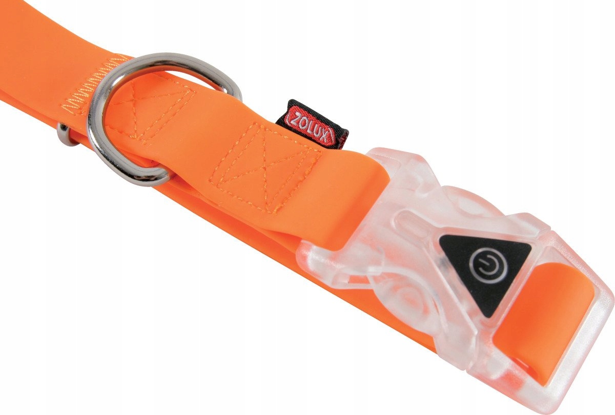 

Zolux Obroża silikonowa regul. 15 mm kol. pomarańc