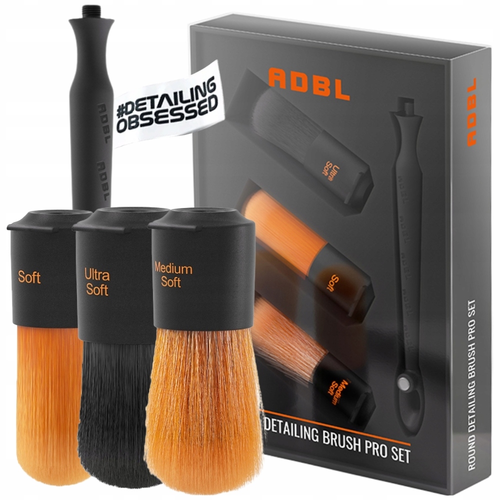 

Adbl Round Detailing Brush Pro Set zestaw końcówek