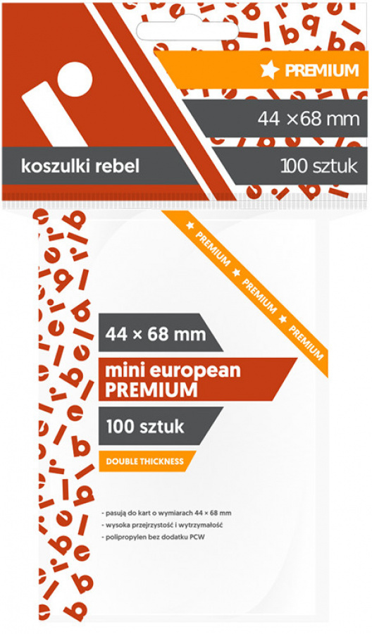 

Rebel Koszulki karty 44x68 Mini European Premium