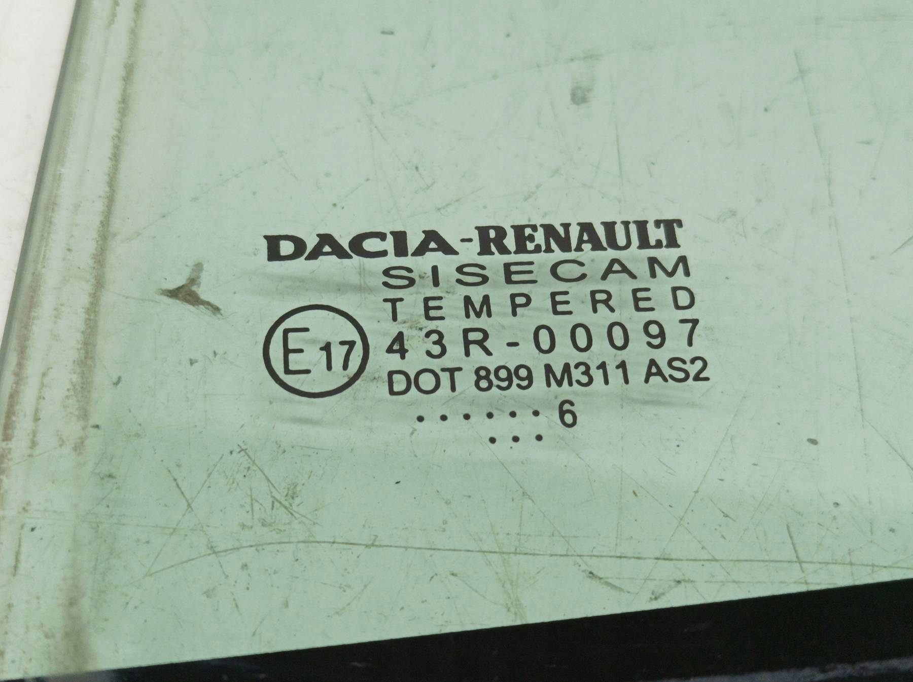 window bodywork left rear part 16 R sedan 4D Dacia Logan II (2012-)